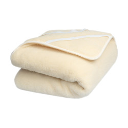 Babička Ovečková Prostěradlo dvouvrstvé z Merino vlny přírodní, 140 x 200 cm