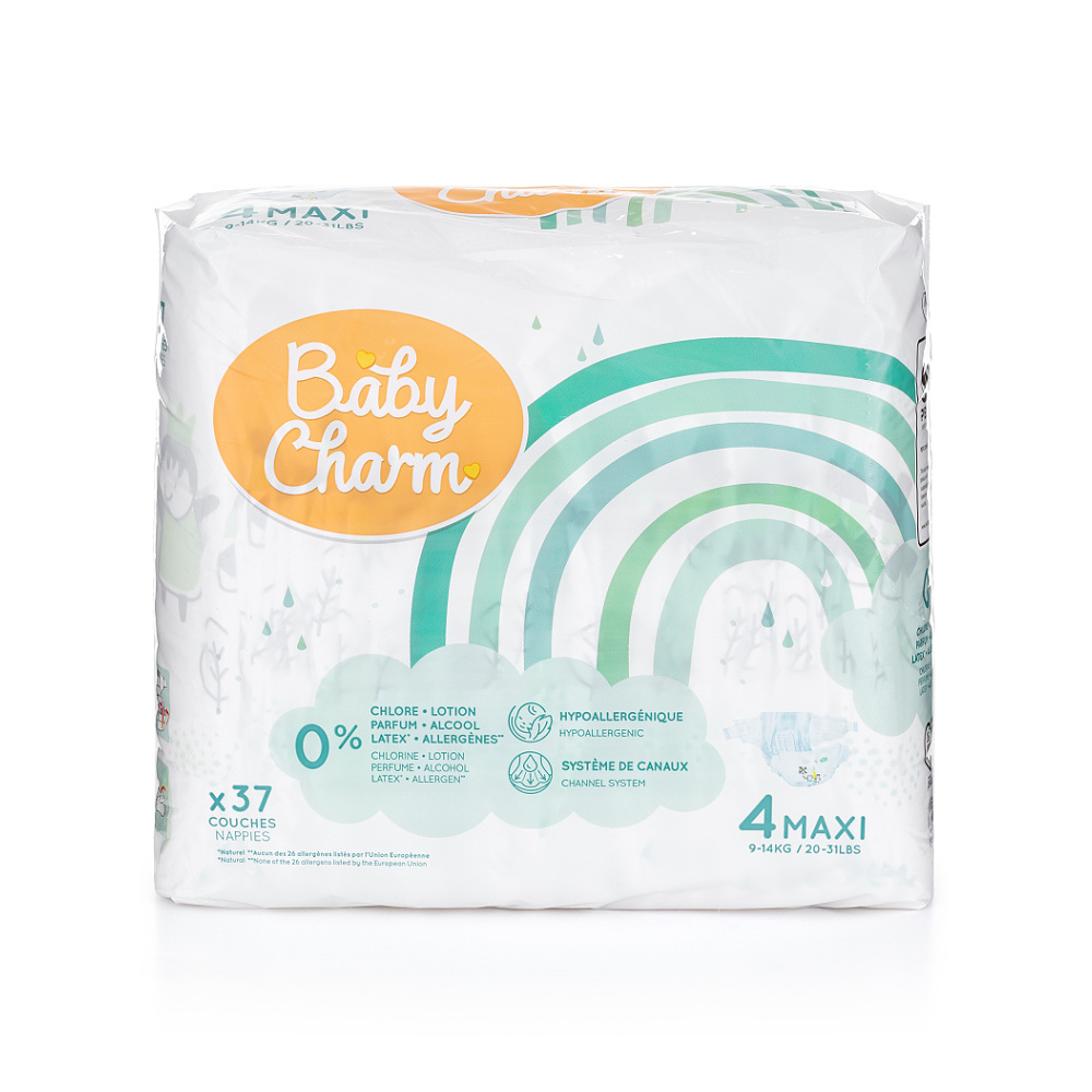 BABY CHARM Super Dry Flex Maxi vel. 4 pleny 7-14 kg 37 ks
