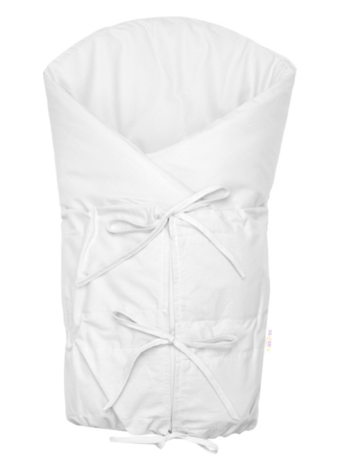 Baby Nellys Klasická retro zavinovačka NATURE šněrovací s výplní - světle šedá