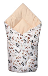 Baby Nellys Kojenecká Zavinovačka klasik Louka,  béžová