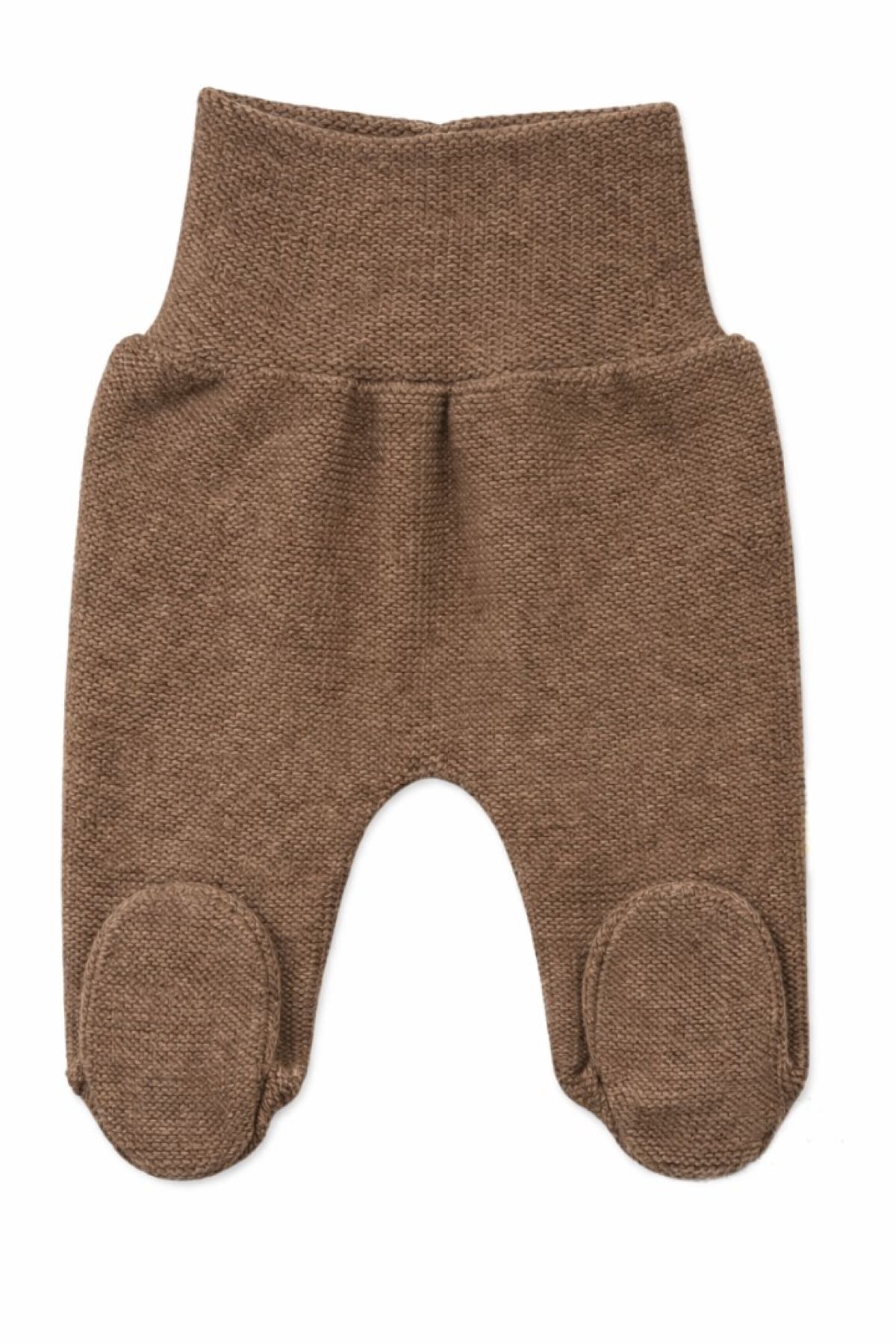 Baby Nellys Pletené kojenecké polodupačky Hand Made, Baby Nellys, hnědé, vel.56