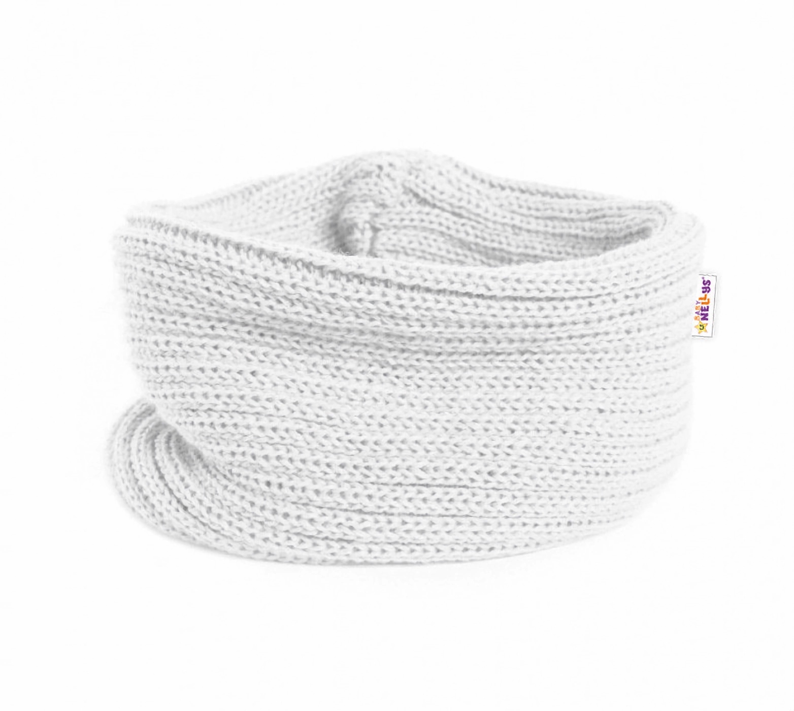 Baby Nellys Pletený nákrčník/komínek ® - bílý