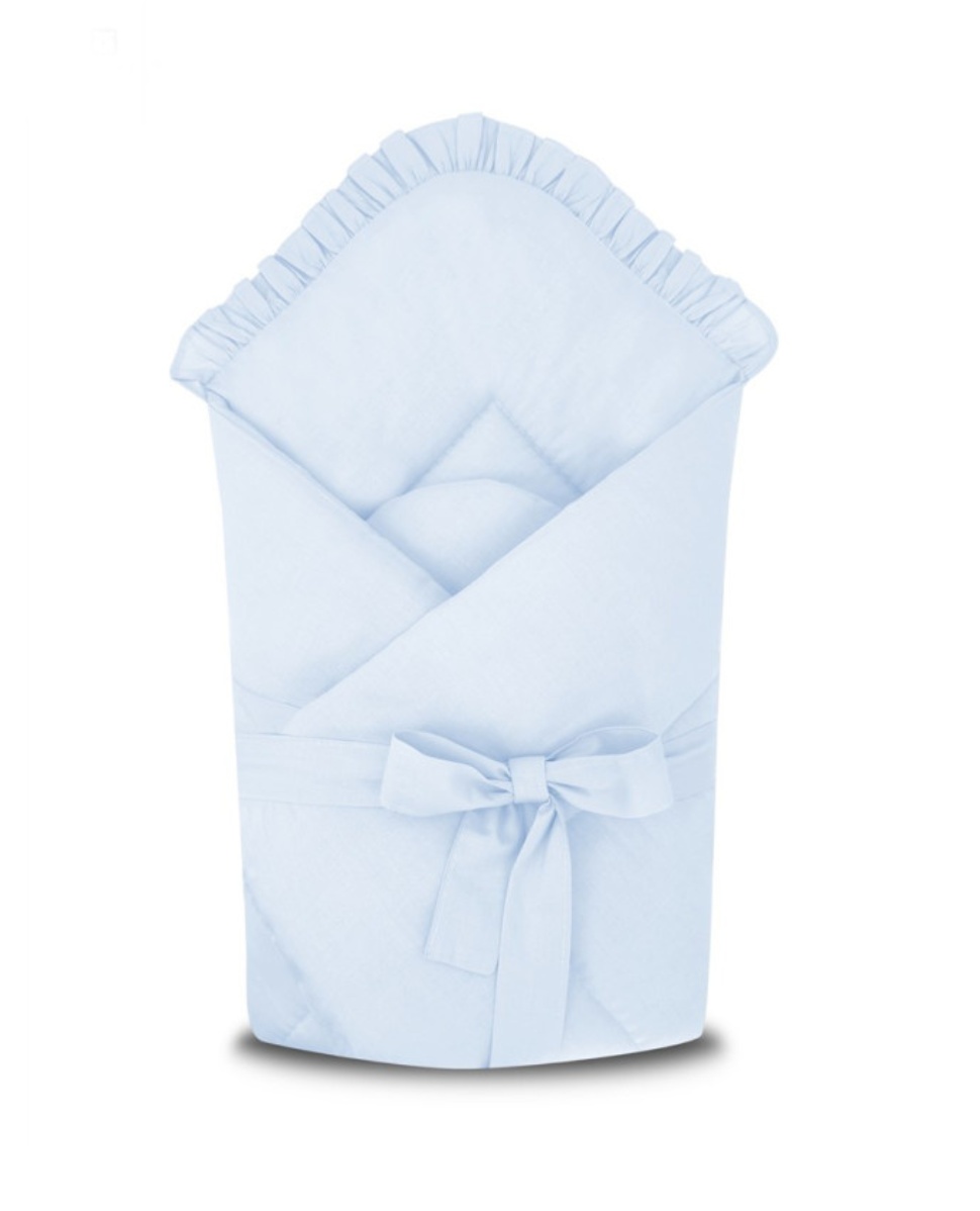 Baby Nellys Rychlozavinovačka s volánkem a stuhou Royal - sv. modrá