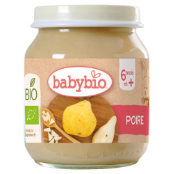 BABYBIO Bio hruška 6m+ 130 g