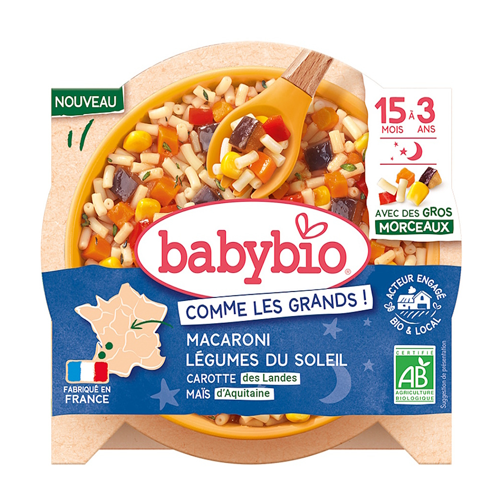 BABYBIO Makaróny s letní zeleninou 200 g