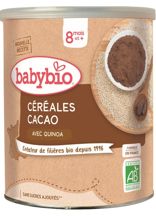 BABYBIO nemléčná bio kaše s kakaem 220 g
