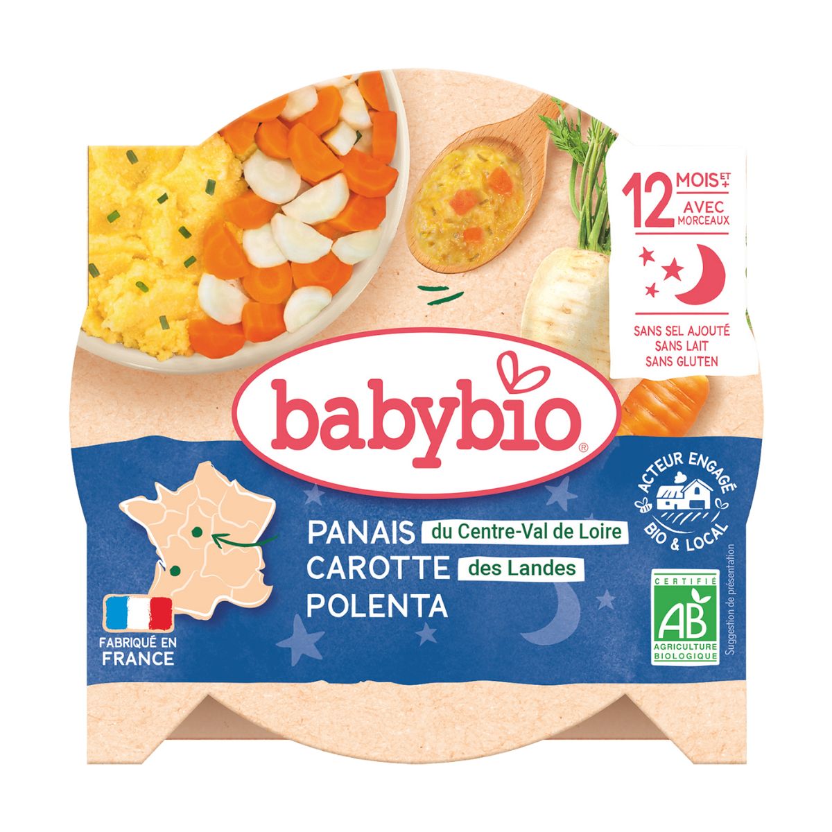 Babybio Pastinák, mrkev a polenta 230 g