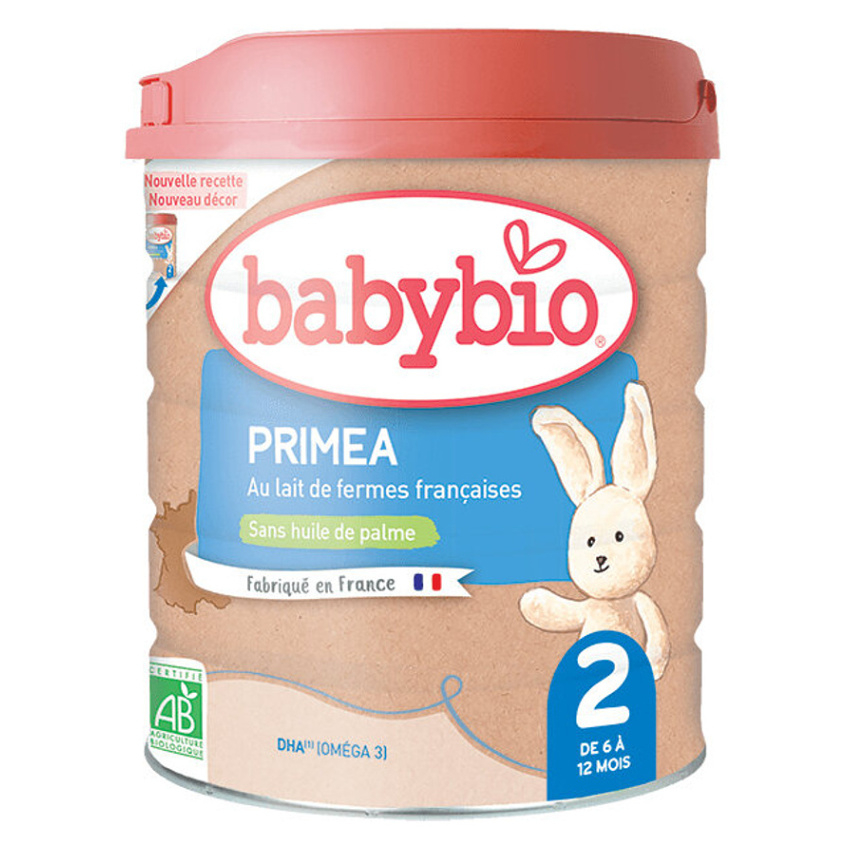 BABYBIO Primea 2 Pokračovací kojenecké mléko od 6-12 měsíců BIO 800 g