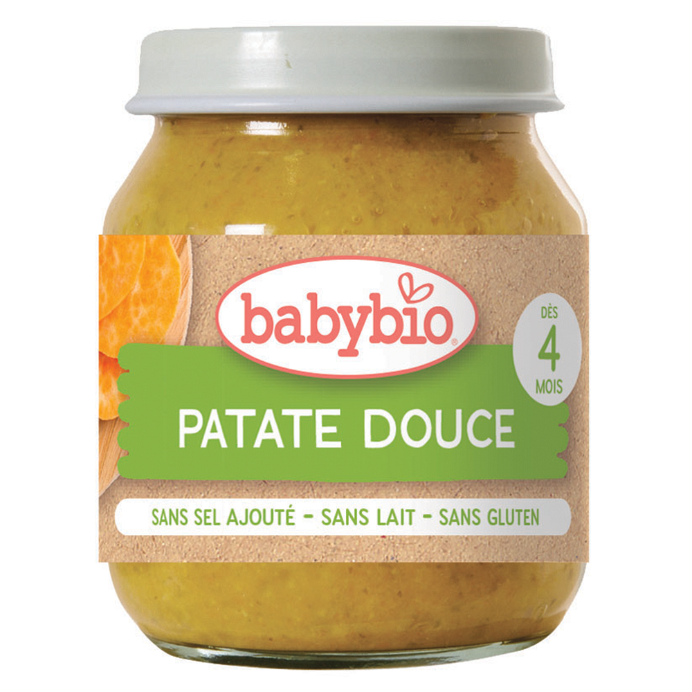 BABYBIO Sladké brambory BIO 4m+ 130 g