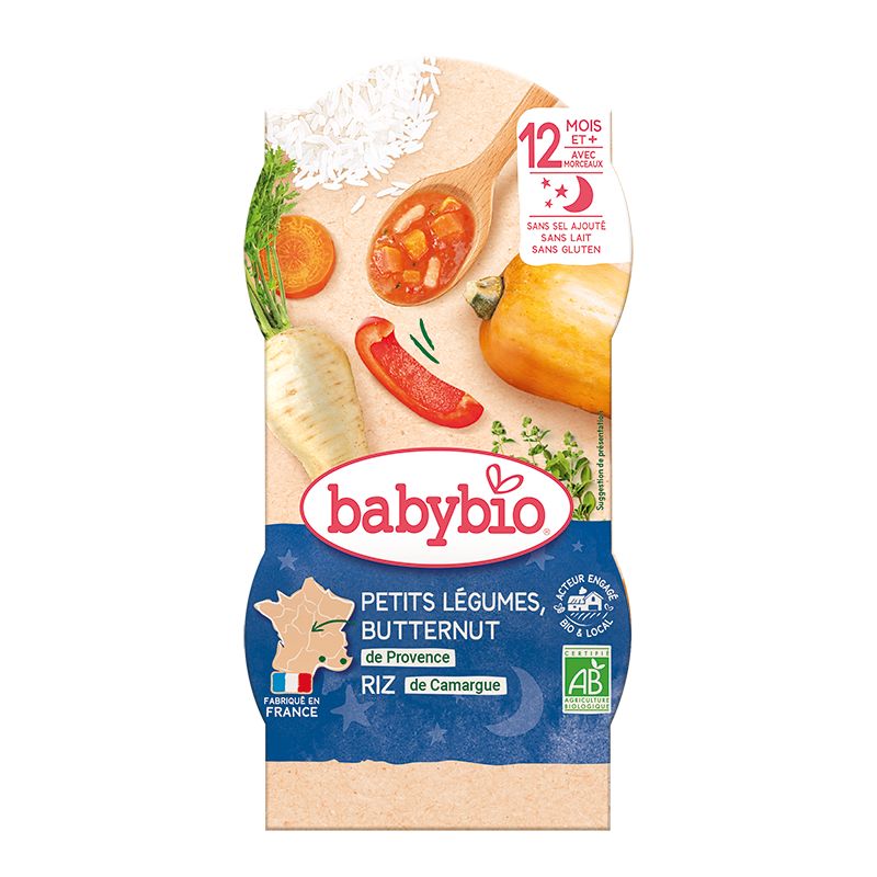 Babybio Zelenina s rýží 2x200 g