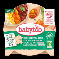 BABYBIO Zeleninové chilli con carne s červenými fazolemi BIO 230 g