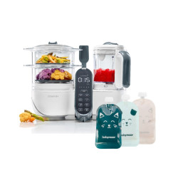 Babymoov multifunkční přístroj Nutribaby+ Loft White + 15 sáčků ISY