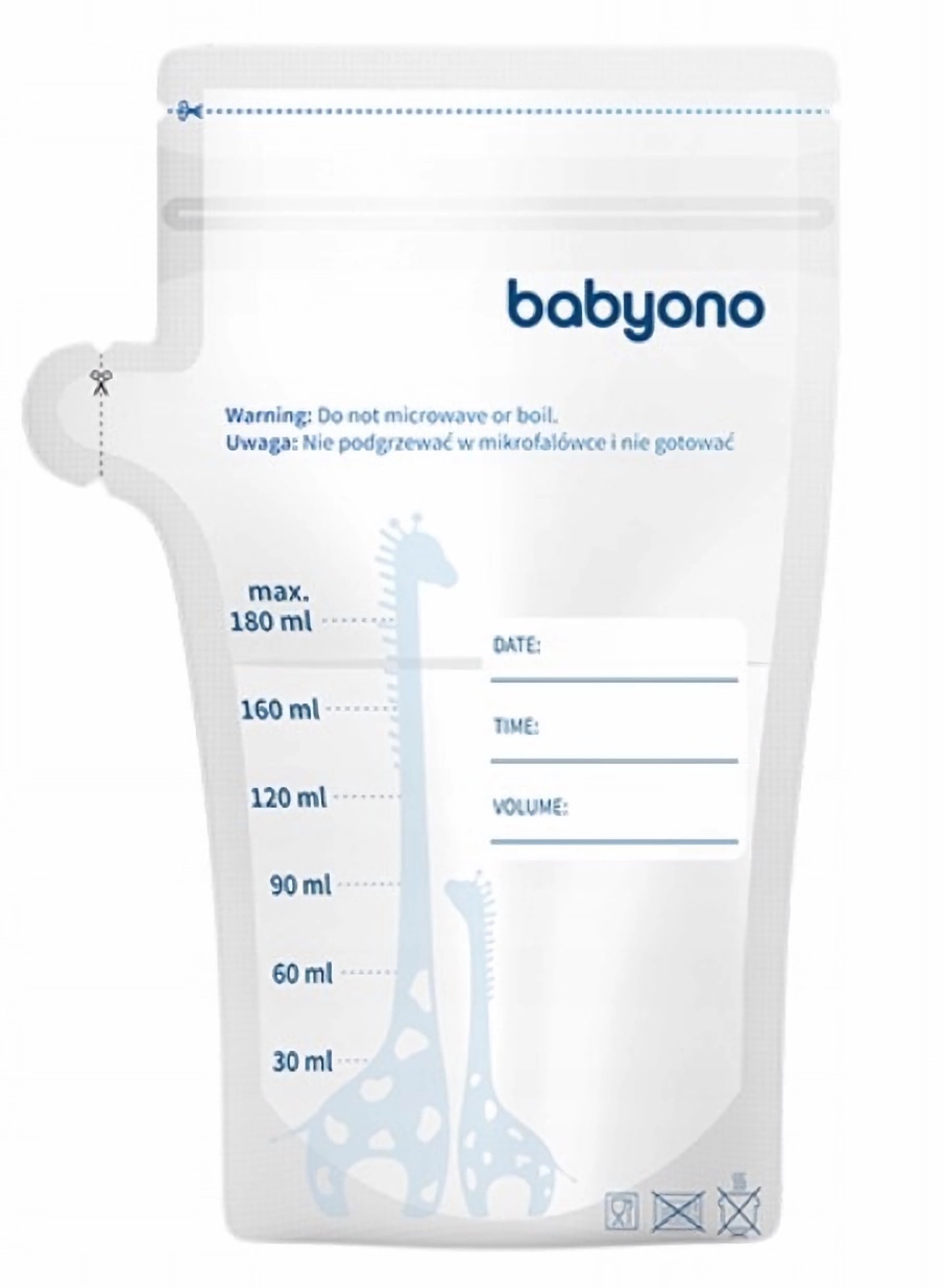 Babyono Sáčky k uskladnění potravy , 180 ml - 30ks