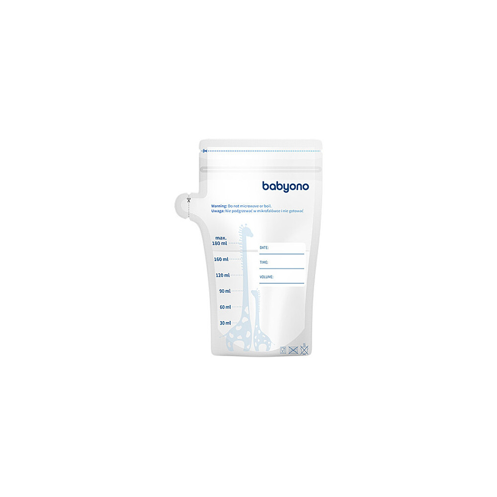 BABYONO Sáčky na mateřské mléko 180 ml 30 kusů
