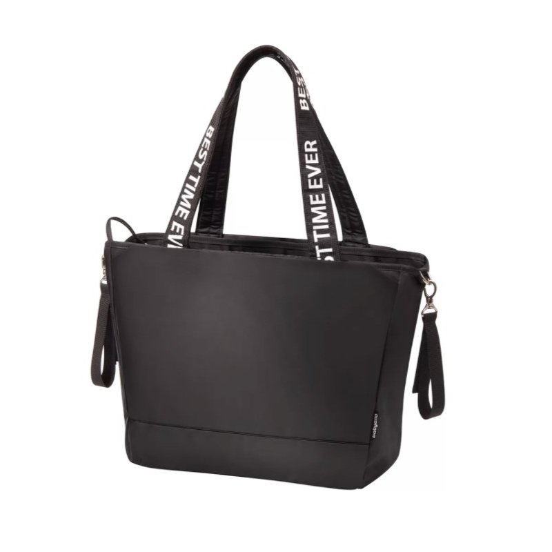 Babyono Stylová taška ke kočárku Best time ever - černá