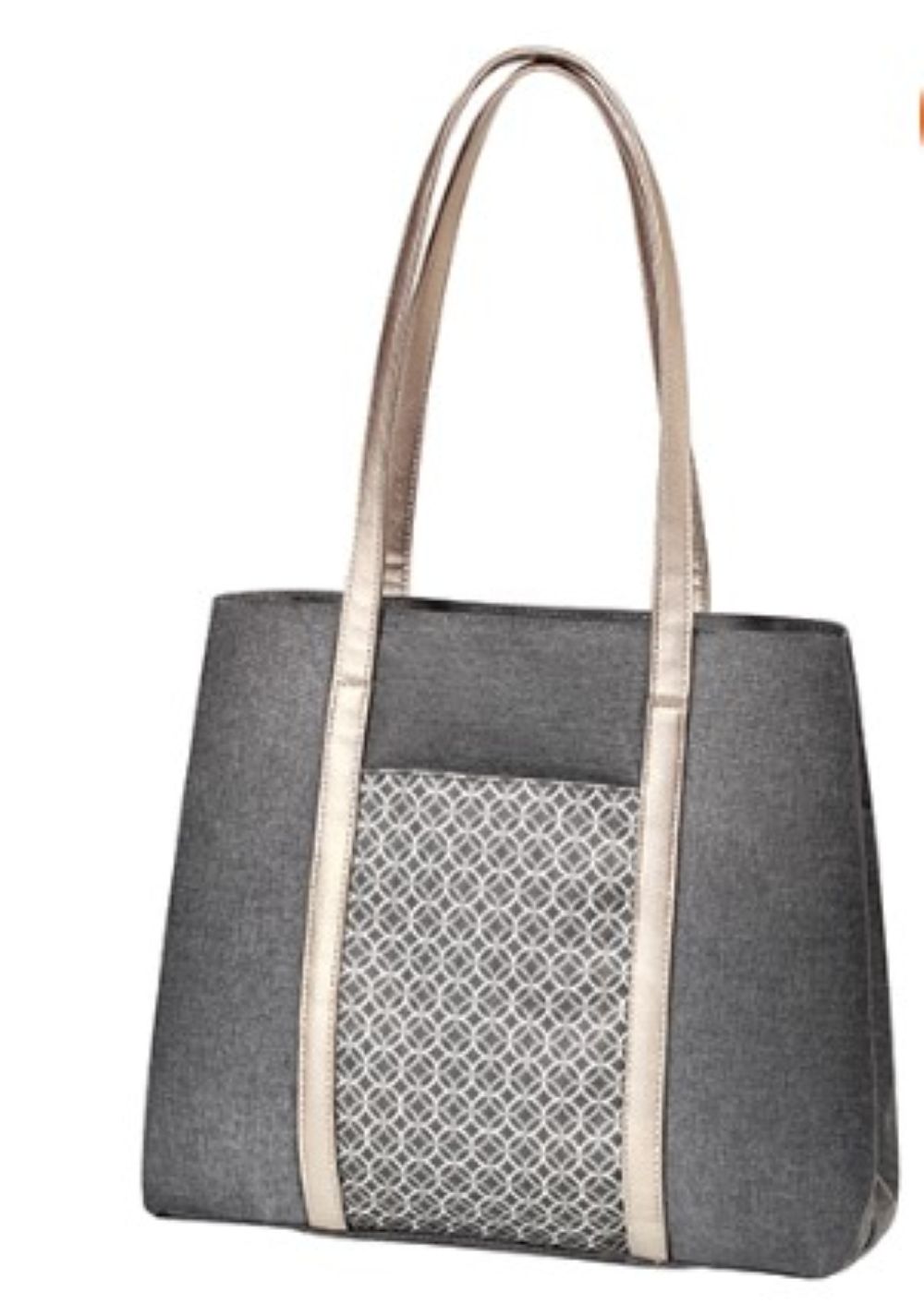 Babyono Taška ke kočárku Basic So Dynamic - Ornament grafit/zlatá