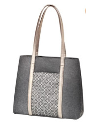 Babyono Taška ke kočárku Basic So Dynamic - Ornament grafit/zlatá