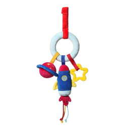 Babyono Závěsná edukační hračka COSMOS, modrá/červená,