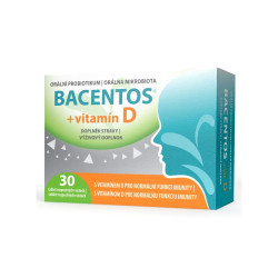 BACENTOS + vitamín D orální probiotikum 30 tablet