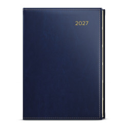 Baloušek Ctirad s výsekem Premier denní diář 2027, modrý, A5 14,3 × 20,5 cm