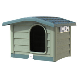 BAMA Bouda pro psy M, zelená, střední