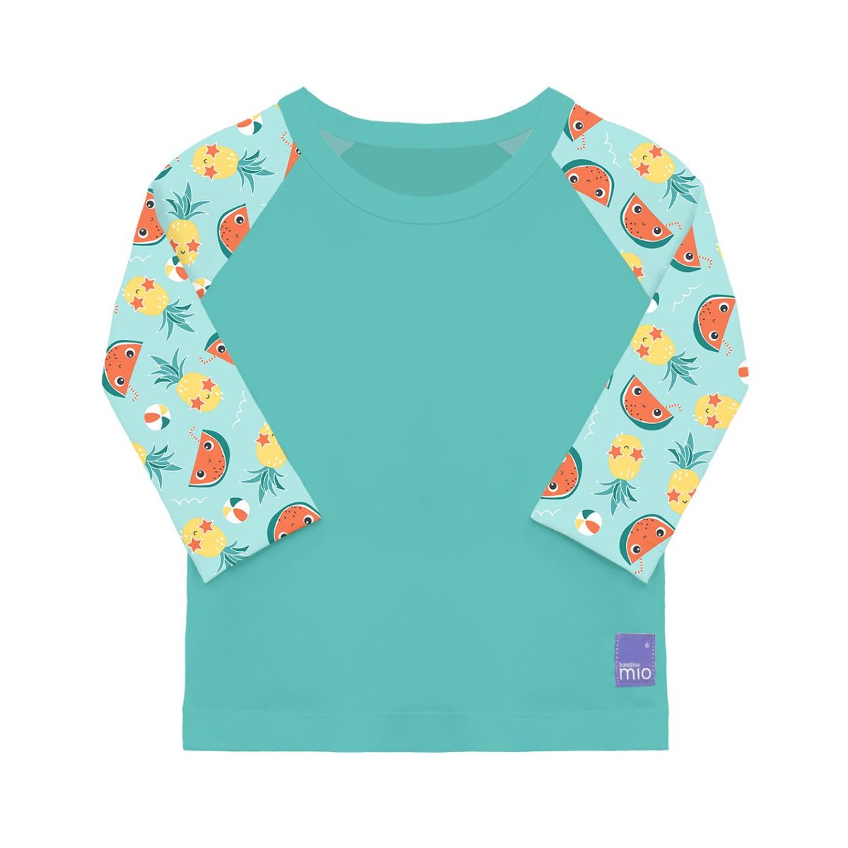 bambinomio Tričko dětské do vody s rukávem, UV 40+, Tropical, vel. XL (12-15 kg)