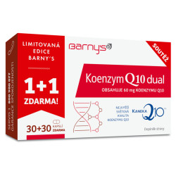 BARNY´S Koenzym Q10 dual limitovaná edice 30 + 30 kapslí ZDARMA