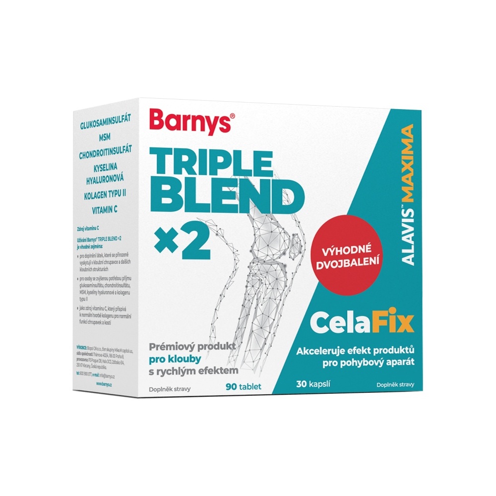 Barny´s TRIPLE BLEND x2 + Alavis Maxima CelaFix 90 tablet + 30 kapslí