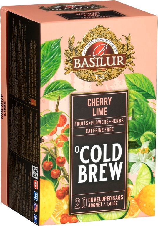 BASILUR Cold Brew Cherry Lime sáčky 20 x 2 g
