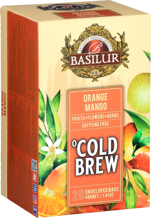 BASILUR Cold Brew Orange Mango 20 x 2 g