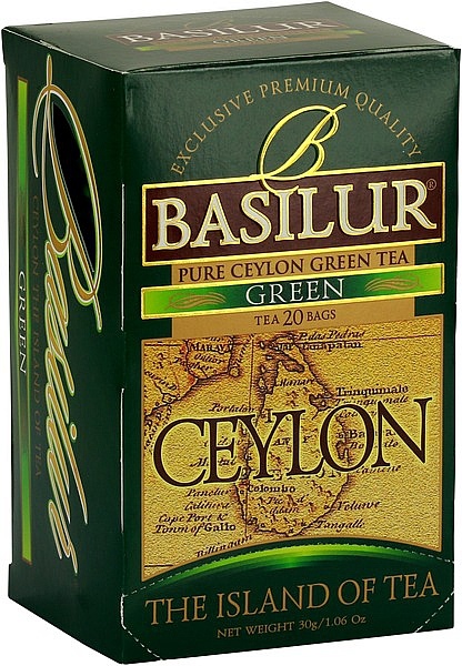 BASILUR Island of Tea Green přebal 20 x 1.5 g