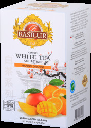 BASILUR White Tea Mango Orange přebal 20 x 1.5 g