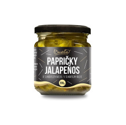 BASSTA Pálivé papričky jalapeňos ve slanokyselém nálevu 200 g