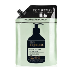 Baylis & Harding Tekuté mýdlo na ruce Oud, Cedr & Ambra náhradní náplň 1000 ml