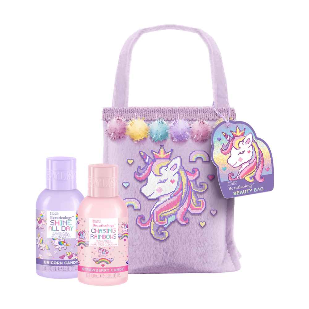 Baylis & Harding Dárková sada péče o tělo v taštičce Unicorn 2 ks