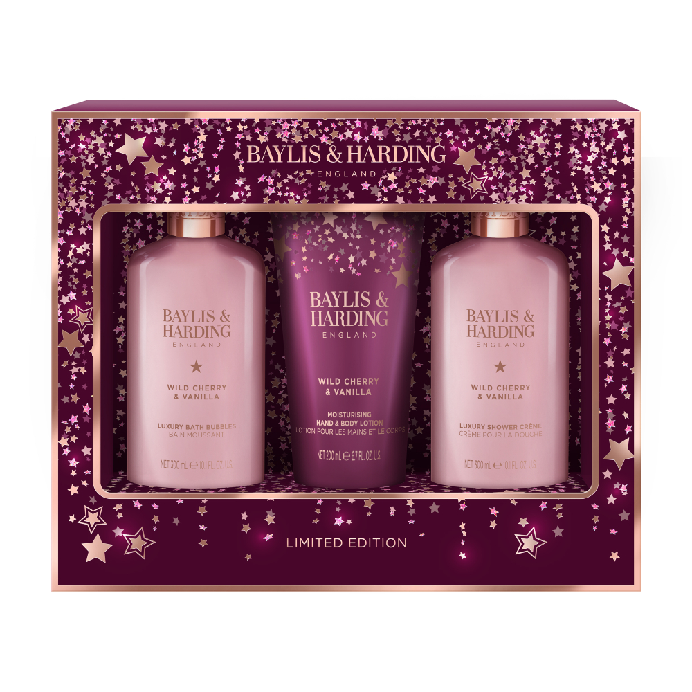Baylis & Harding Dárková sada péče o tělo Wild Cherry 3 ks