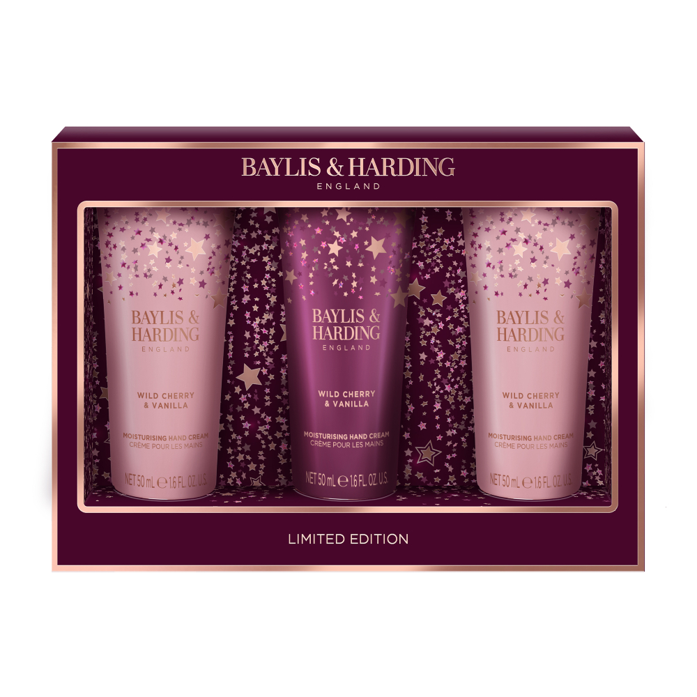Baylis & Harding Sada krémů na ruce Wild Cherry 3x50 ml