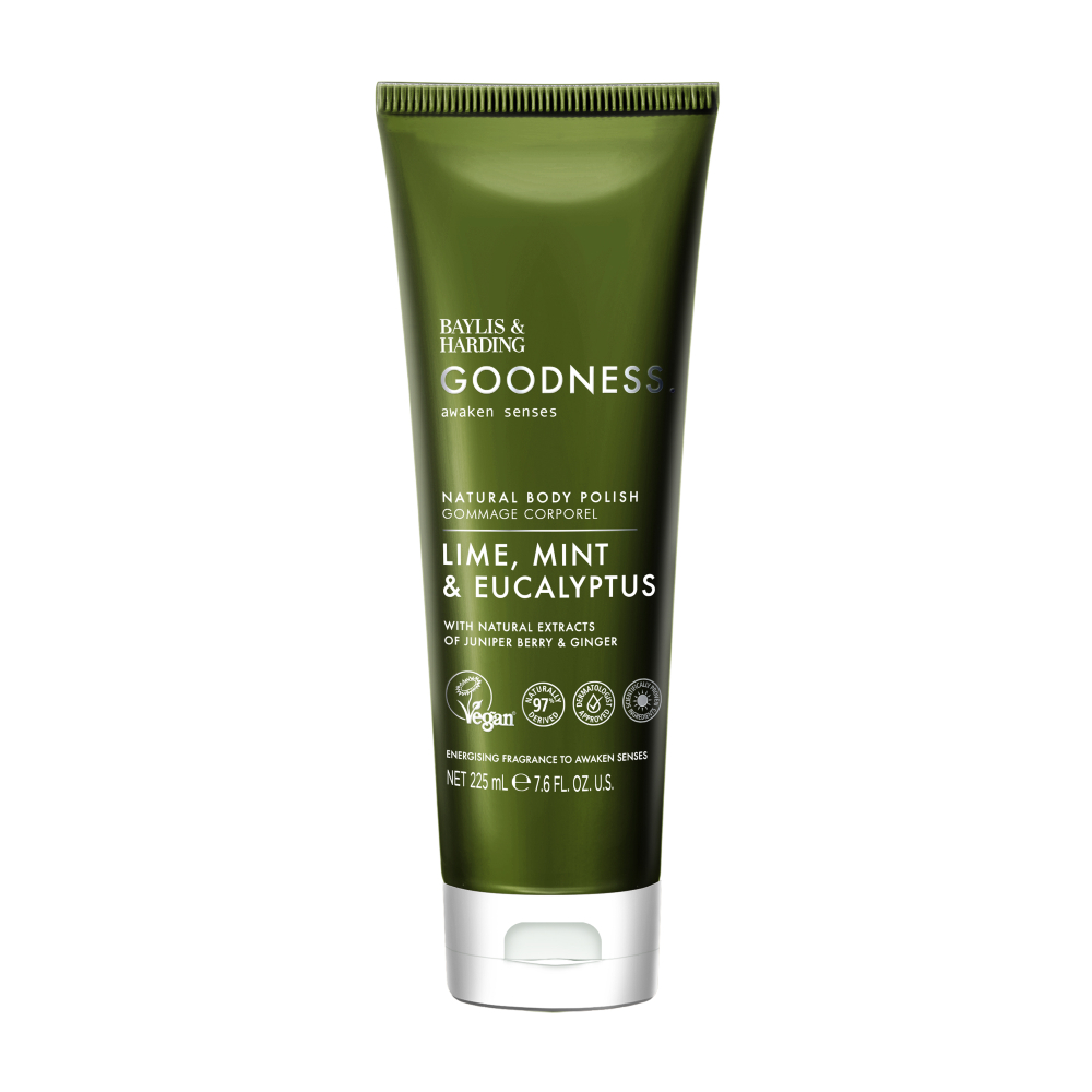 Baylis & Harding Tělový peeling Limetka, Máta & Eukalyptus 225 ml