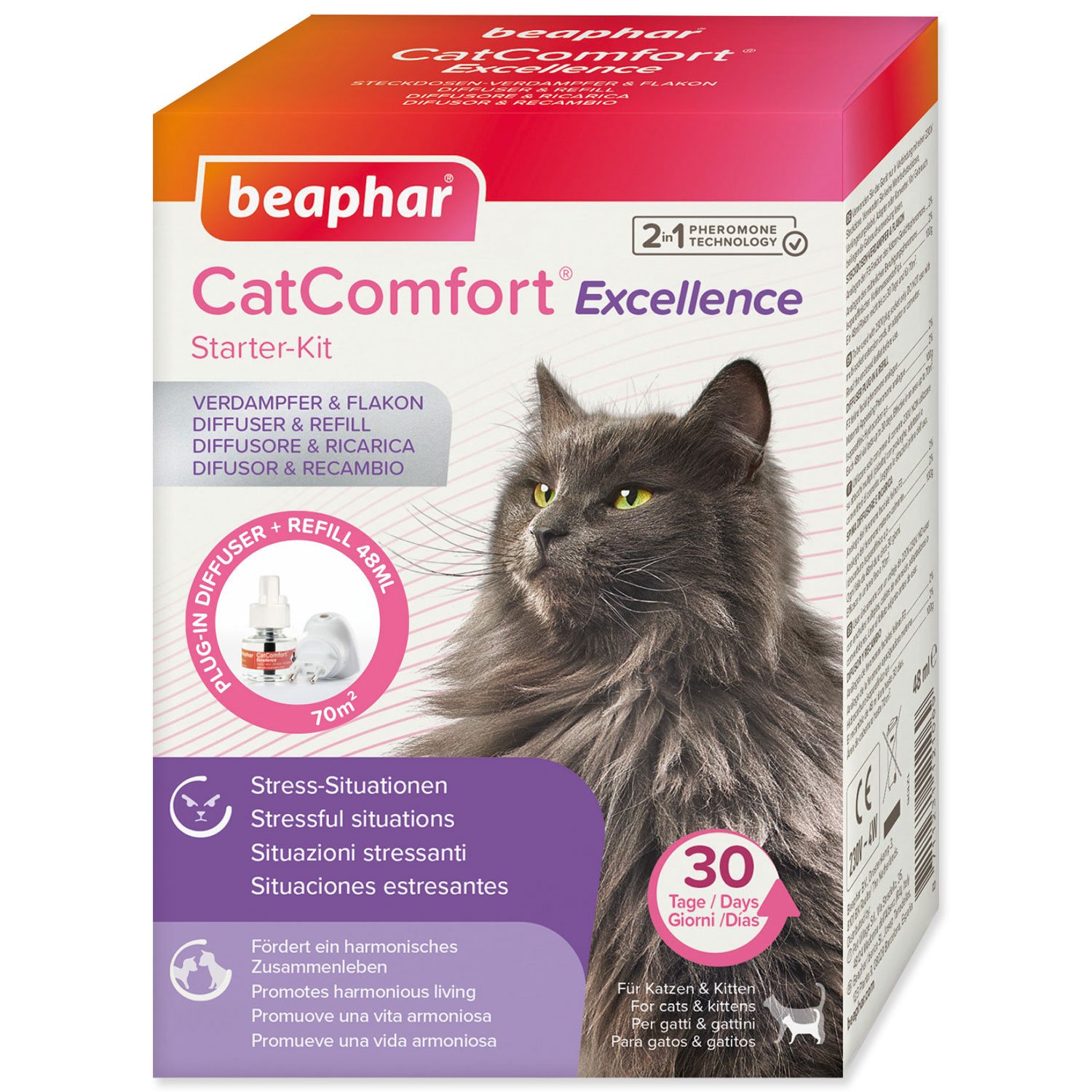 Beaphar Difuzér CatComfort Excellence sada Kočka 48ml