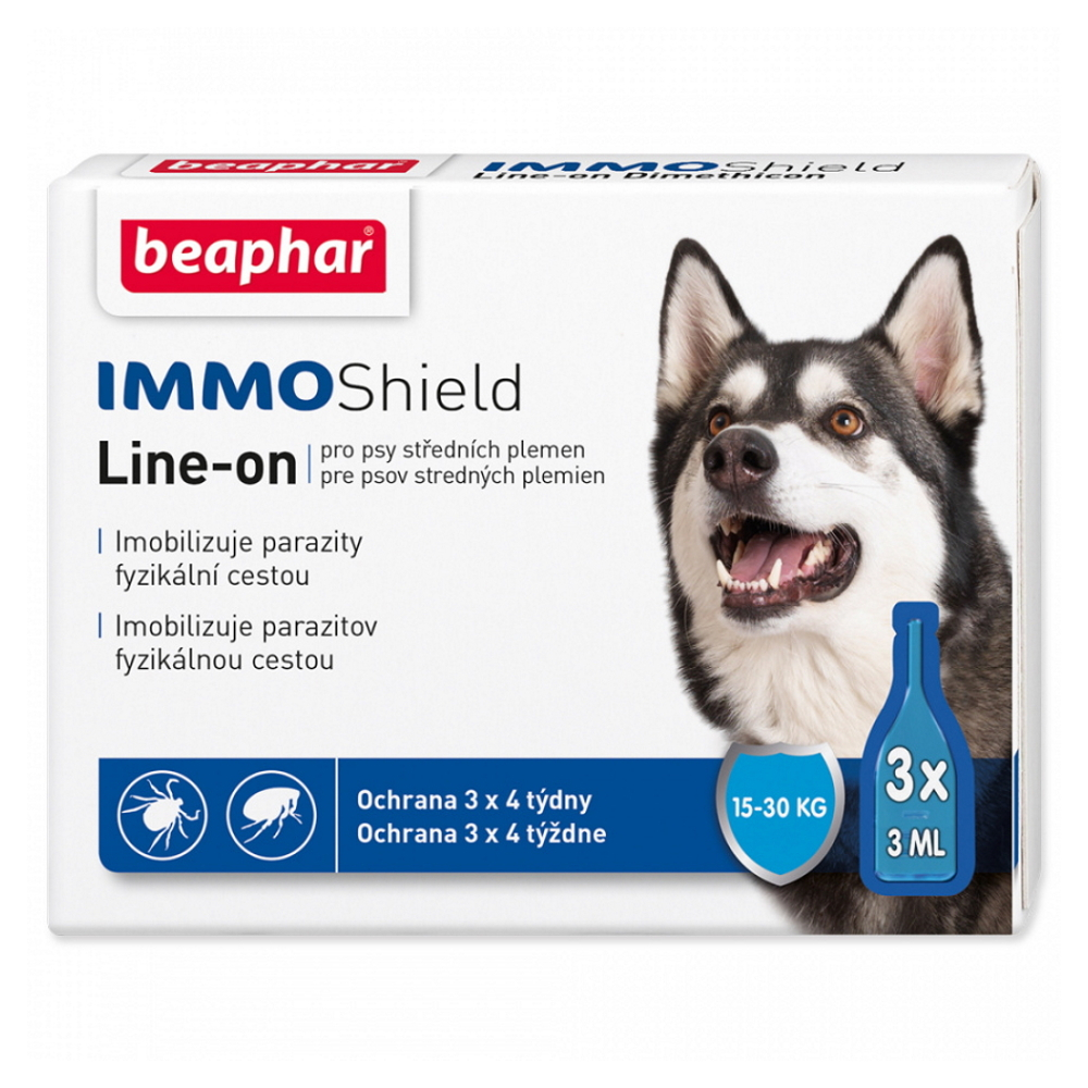 BEAPHAR Line-on Immo Shield pes M 3 ml 3 pipety