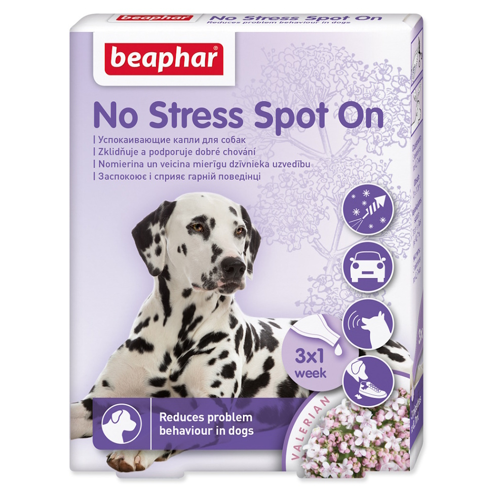 BEAPHAR Spot on No stress Pipeta pro psy 3 kusy