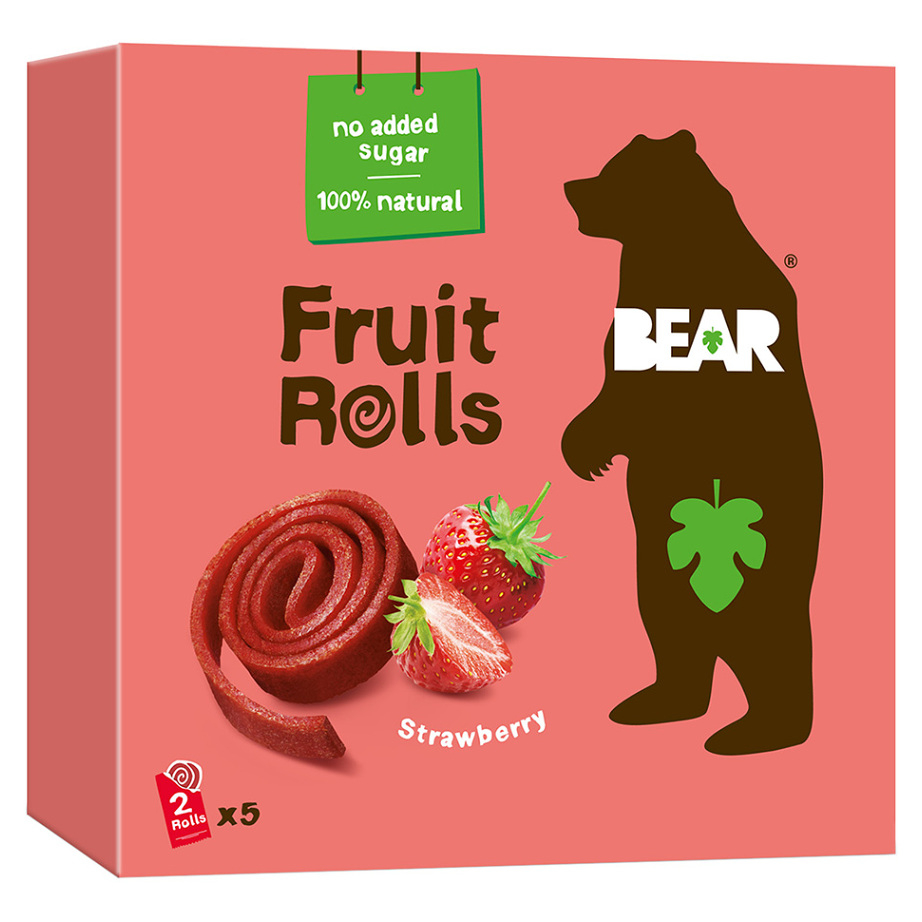 BEAR Ovocné plátky jahoda 5 x 20 g