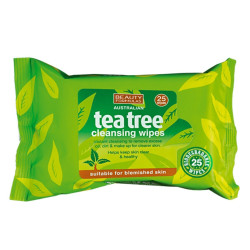 Beauty Formulas BIO rozložitelné čisticí ubrousky na obličej s Tea Tree 25 ks
