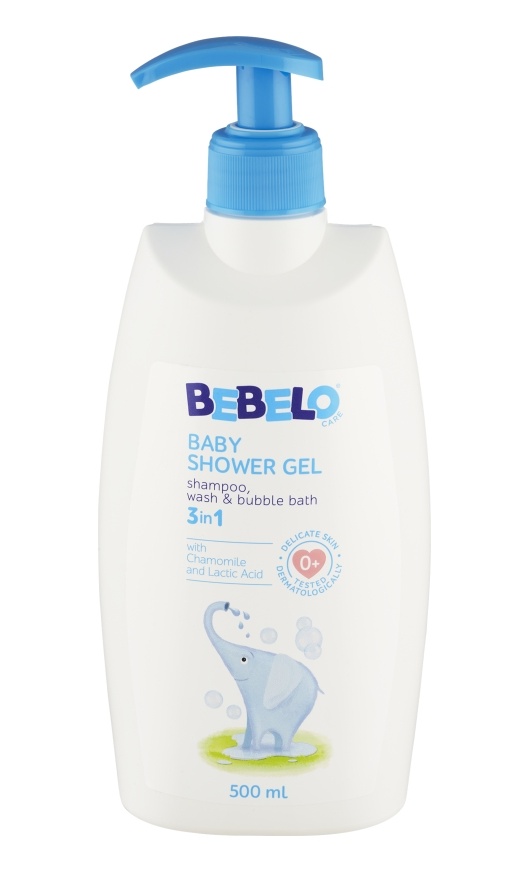 BEBELO Baby Shower Gel mycí gel 500 ml