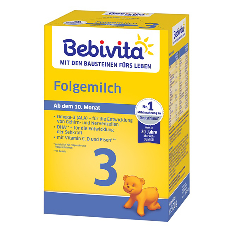BEBIVITA 3 mléčná kojenecká výživa 9m+ 500 g