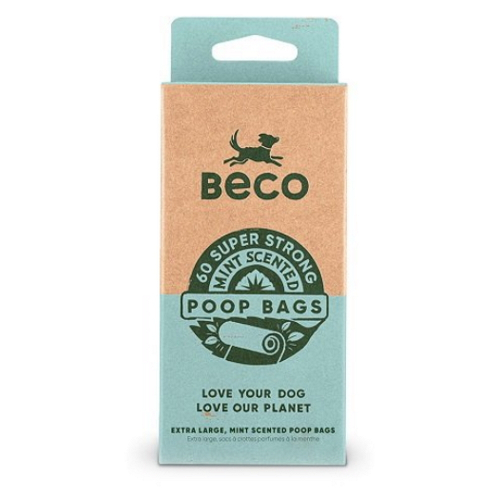 BECO Sáčky na psí exkrementy s peprmintovým aroma 60 ks