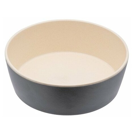 BECOBOWL Bambusová miska pro psa coastal grey vel. S