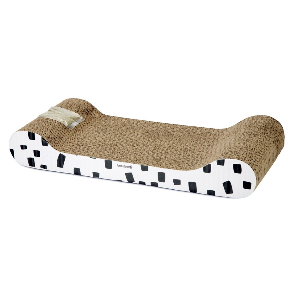 BEEZTEES Škrabadlo pro kočky kartonové Sofa 49 x 22 x 7,5 cm