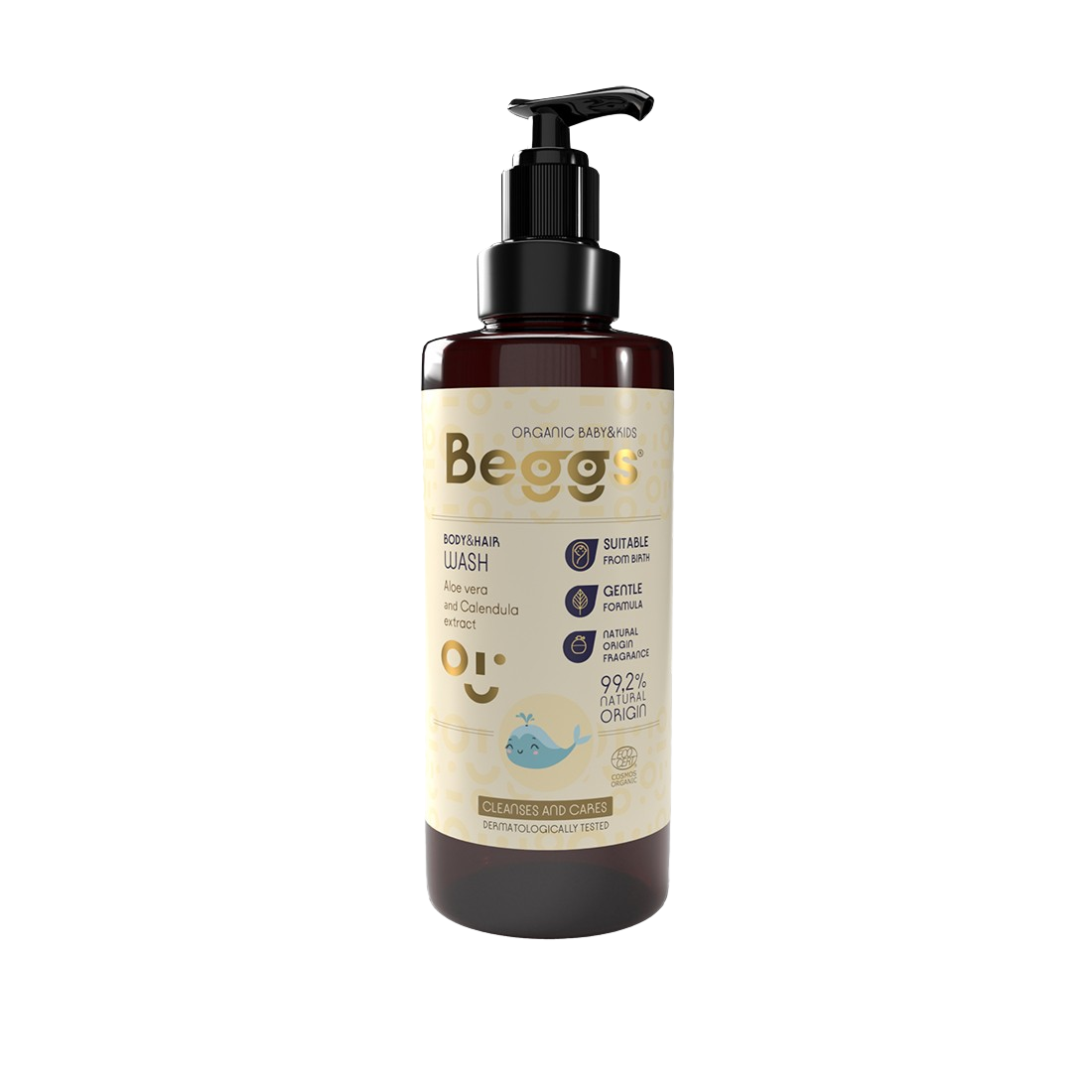 BEGGS Dětský sprchový gel na tělo i vlasy 200 ml