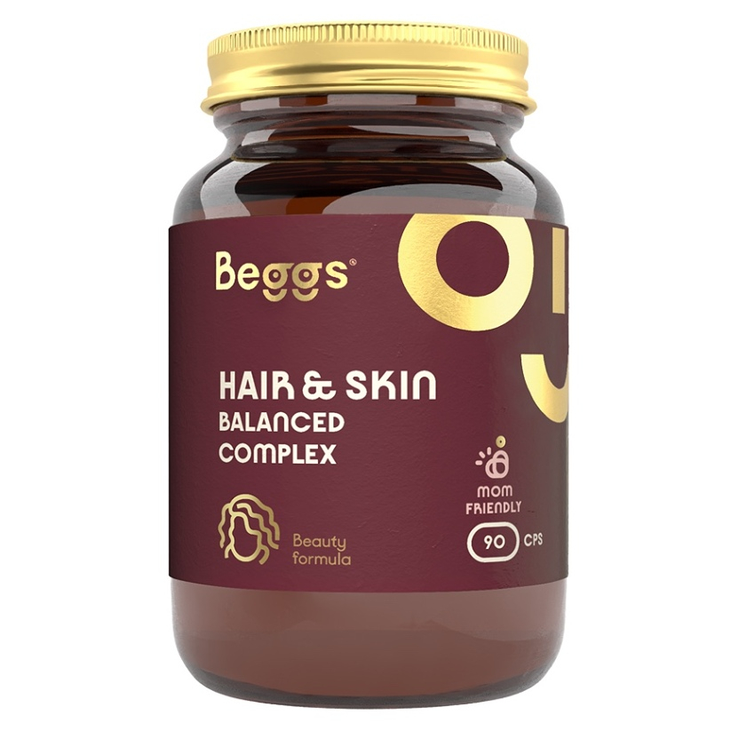 BEGGS Hair&skin balanced complex 90 kapslí